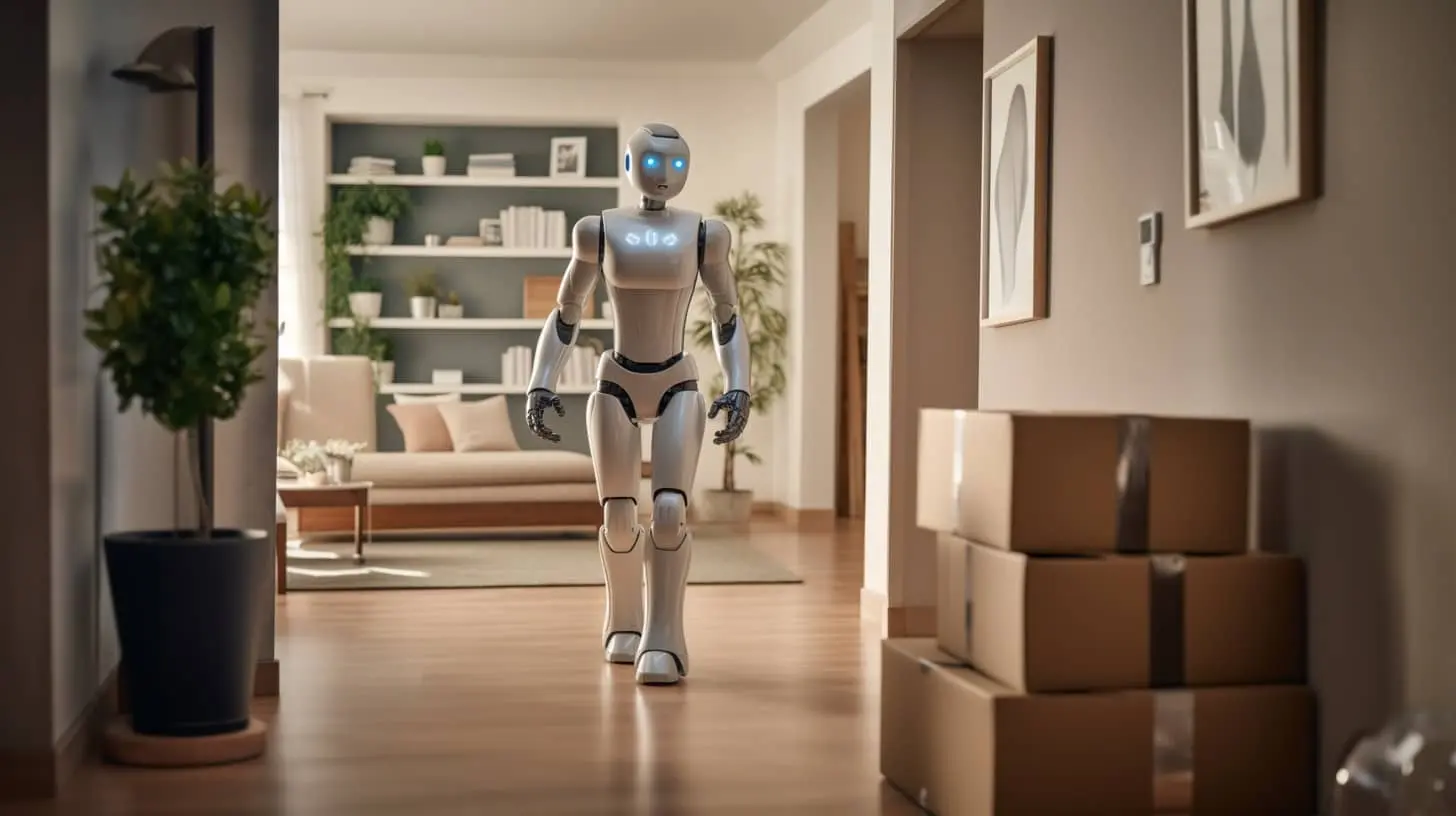Un robot qui effectue un déménagement